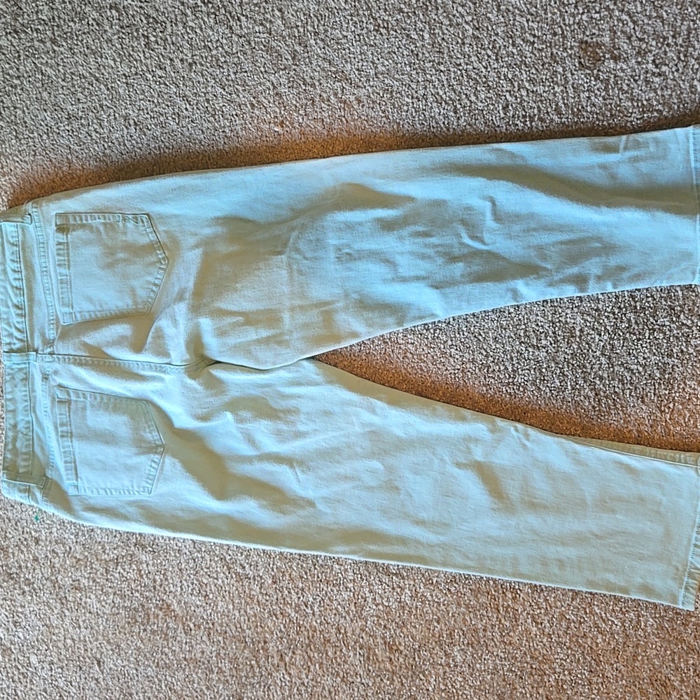 Jones New York Women's Teal Chelsea Cuffed Capris Size 12 - Picture 8 of 8